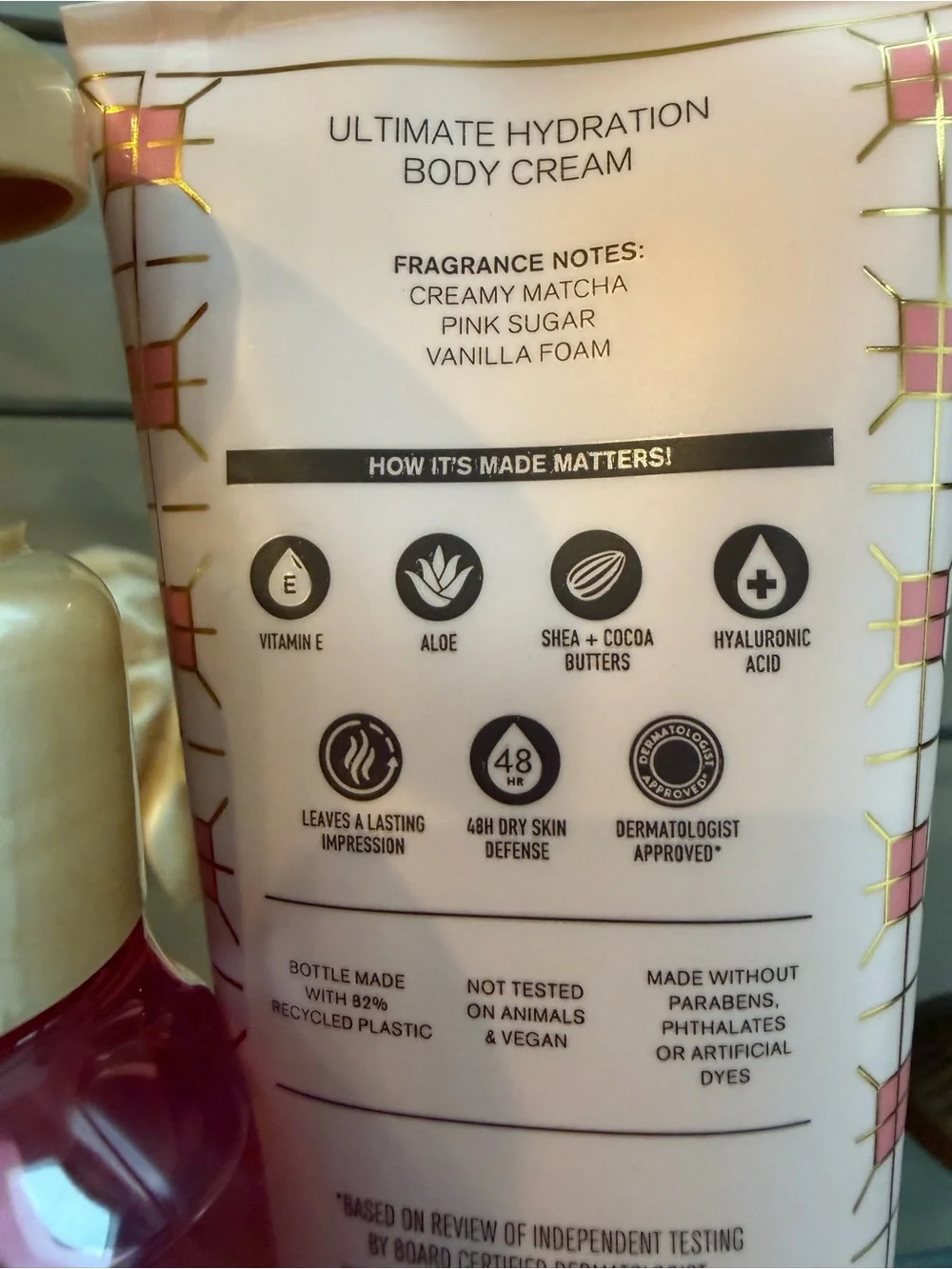 Bath & Body Works Pink Matcha Latte Gentle Foaming Hand Soap & Body Cream - NWT